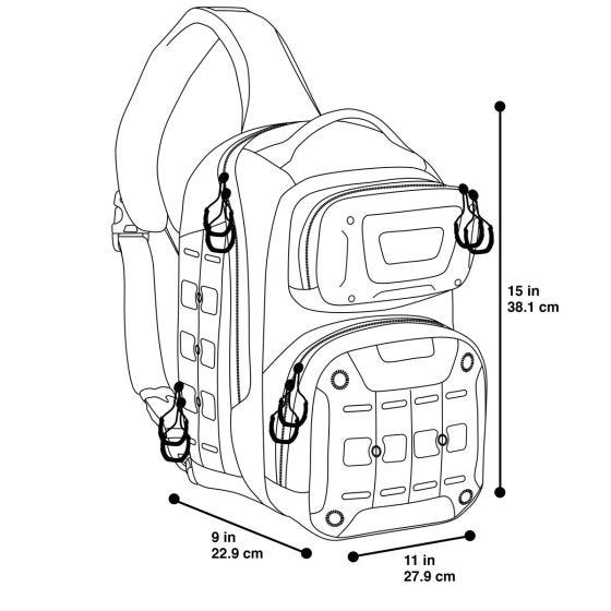 Maxpedition Edgepeak Ambidekstral Stroptaske - Grå