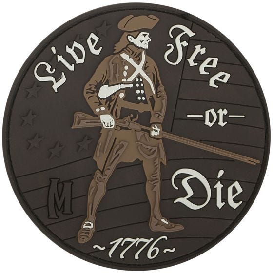 Maxpedition Live Free or Die Moralemærke - Arid