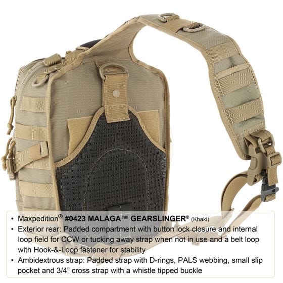Maxpedition Malaga Gearslinger - Sort