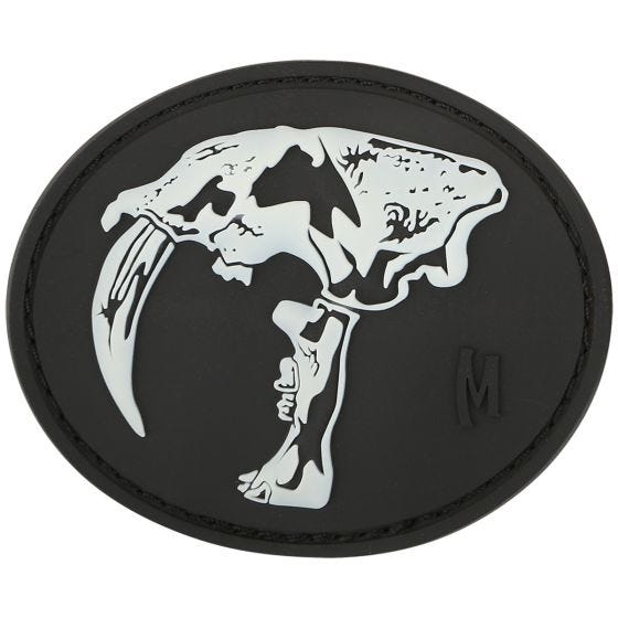 Maxpedition Sabertooth Skull Moralemærke - GLOW