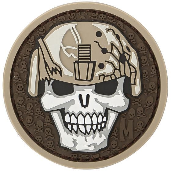 Maxpedition Soldier Skull Moralemærke - Arid