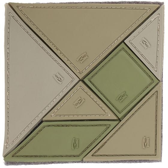 Maxpedition Tangram 7-Piece Moralemærke - Arid