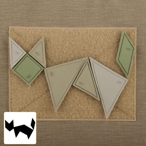 Maxpedition Tangram 7-Piece Moralemærke - Arid