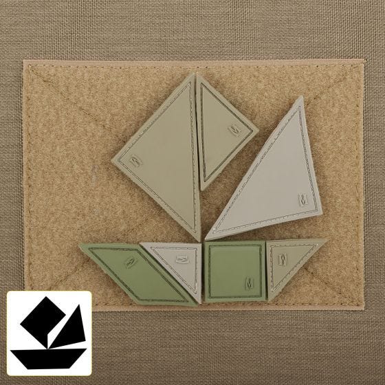 Maxpedition Tangram 7-Piece Moralemærke - Arid