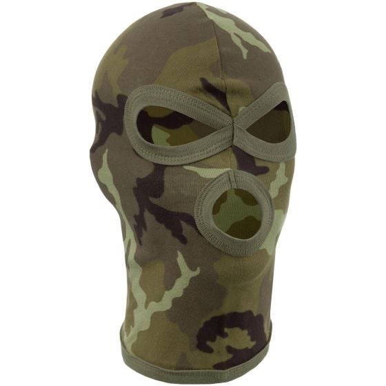 MFH Balaclava med 3 Huller Letvægtsbomuld - Czech Woodland