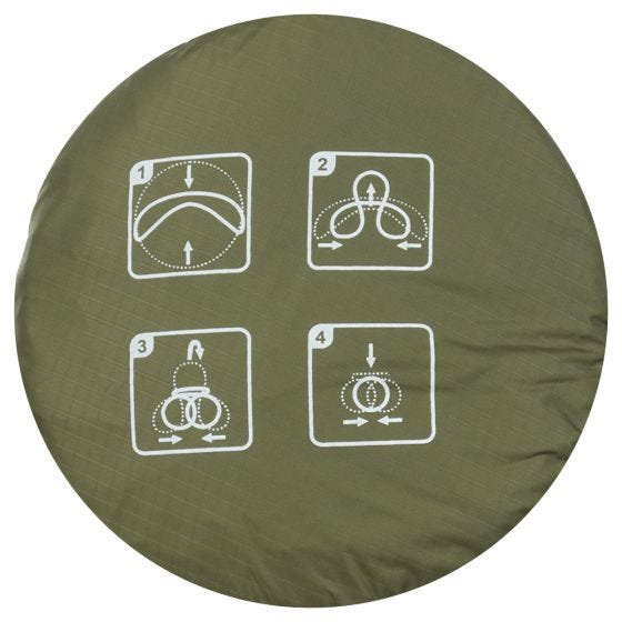 MFH Foldbar Skål med Taske - OD Green