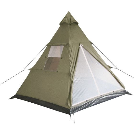 MFH Tipi Indiansk Telt - Olivenfarvet