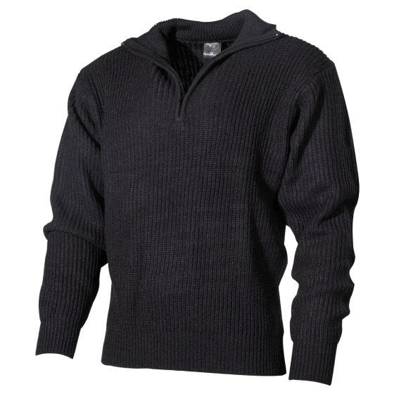 MFH Navy Sweater Akryl - Sort