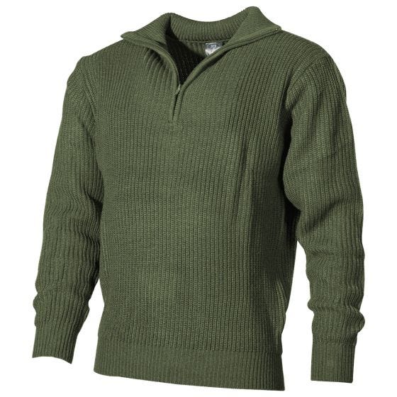 MFH Navy Sweater Akryl - OD Green