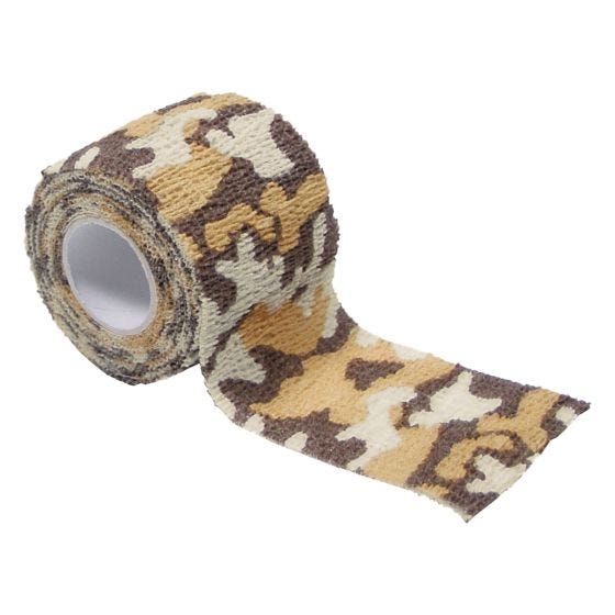 MFH Selvklæbende Camouflagetape I Stof 5 cmx4,5 m - Desert
