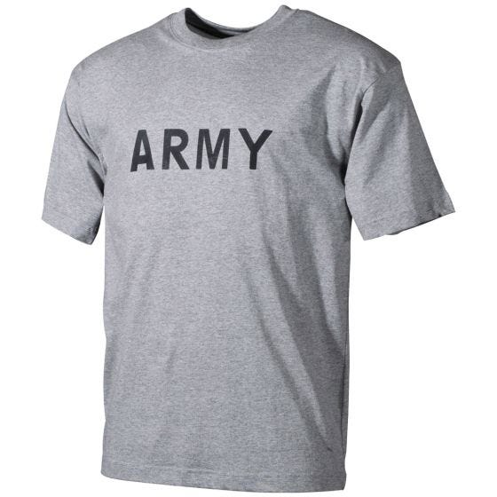 MFH T-shirt med Militærprint - Grå