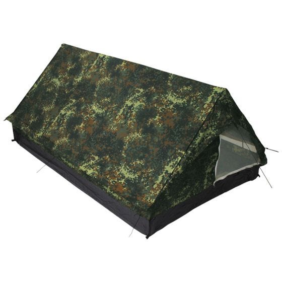 MFH Kompakt 2-personerstelt med Myggenet - Flecktarn
