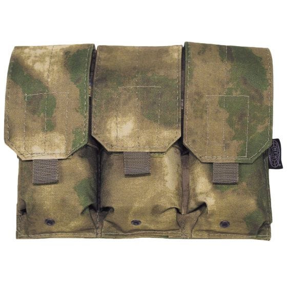 MFH M4/M16 MOLLE Tredobbelt Magasin-hylster - HDT Camo FG