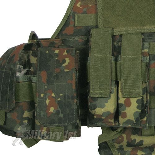 MFH Ranger MOLLE Taktisk Vest - Flecktarn