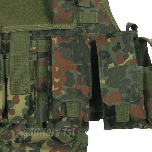 MFH Ranger MOLLE Taktisk Vest - Flecktarn