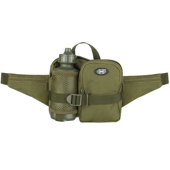 MFH Bæltetaske med Flaske - OD Green