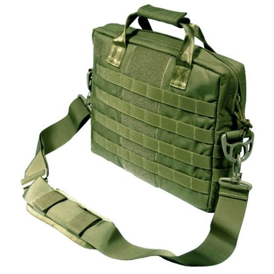 Flyye MID Taske med Notesbog 17" - Olivenfarvet