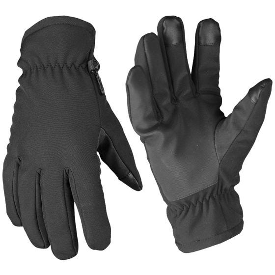 Mil-Tec Thinsulate Soft-shell-handsker - Sort
