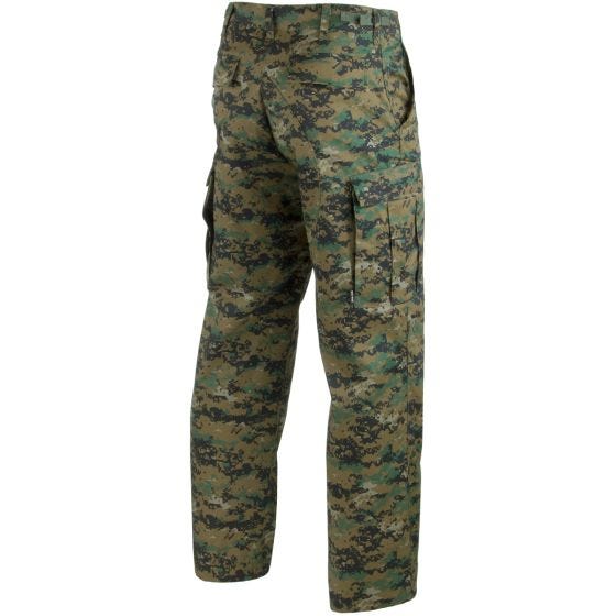 Mil-Tec BDU Kampbukser - Digital Woodland