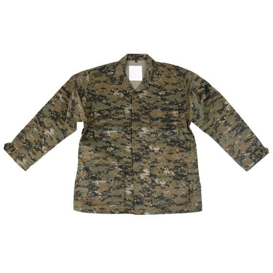 Mil-Tec BDU Kampskjorte - Digital Woodland