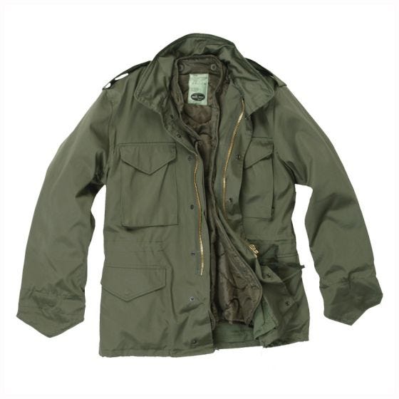 Mil-Tec Classic M65 US Jakke - Olivenfarvet