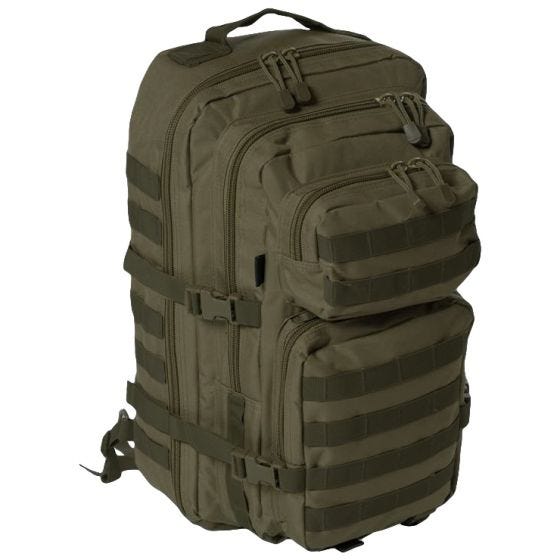 Mil-Tec Stor Assaultpakke med En Strop - Olivenfarvet