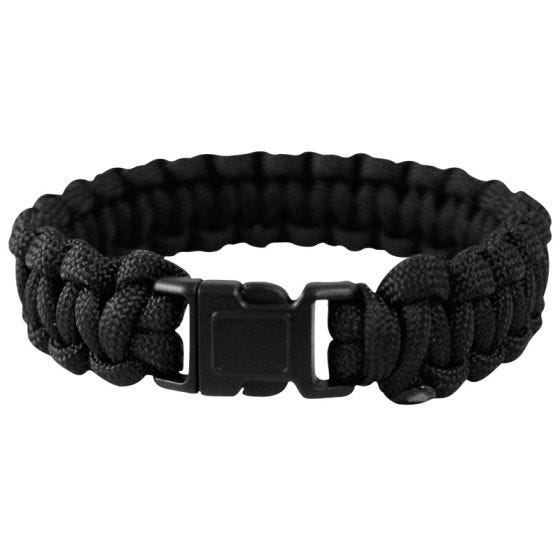 Mil-Tec Håndledsbånd Parasnor 22 mm - Sort