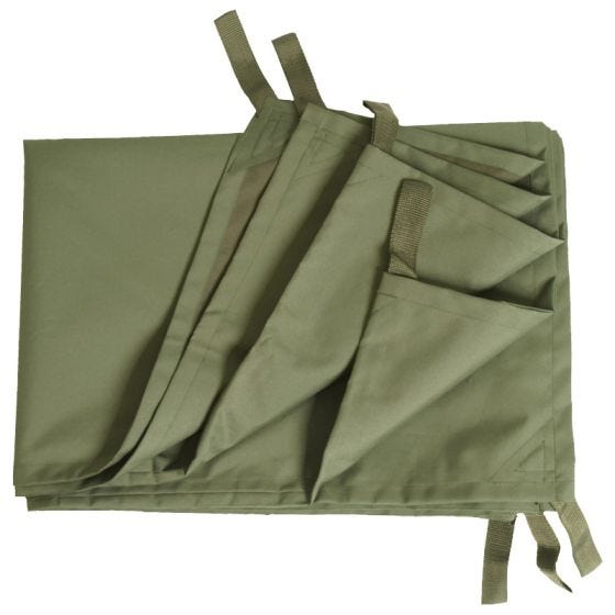 Mil-Tec Tarp Ensfarvet Presenning Multifunktion - Olivenfarvet