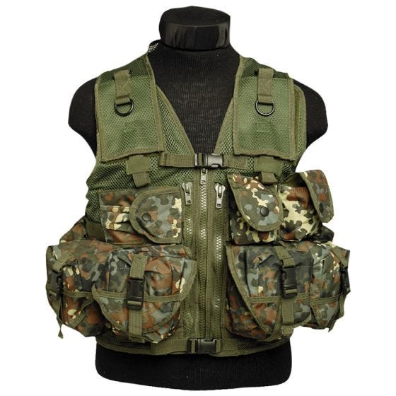 Mil-Tec Ultimate Assault Vest - Flecktarn