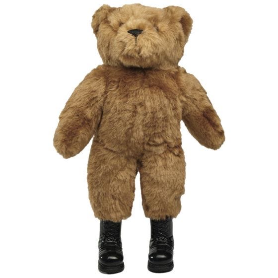 Mil-Tec Stor Teddybjørn med Støvler