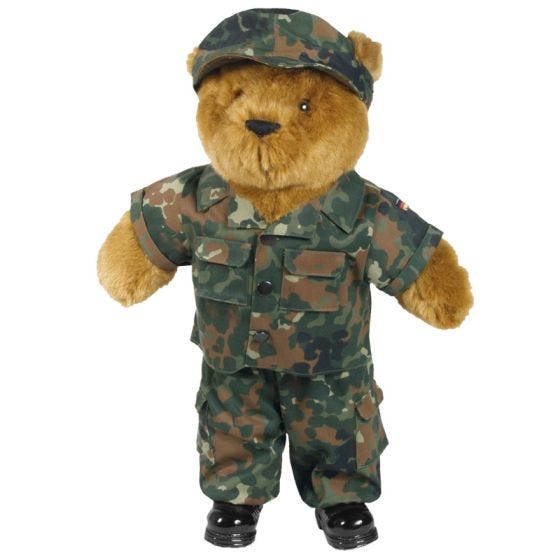 Mil-Tec Sæt til Stor Teddybjørn - Flecktarn