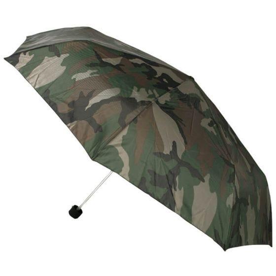 Mil-Tec Mini Foldeparaply - Woodland