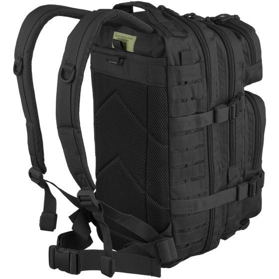 Mil-Tec US Lille Assaultpakke Laserskåret - Sort