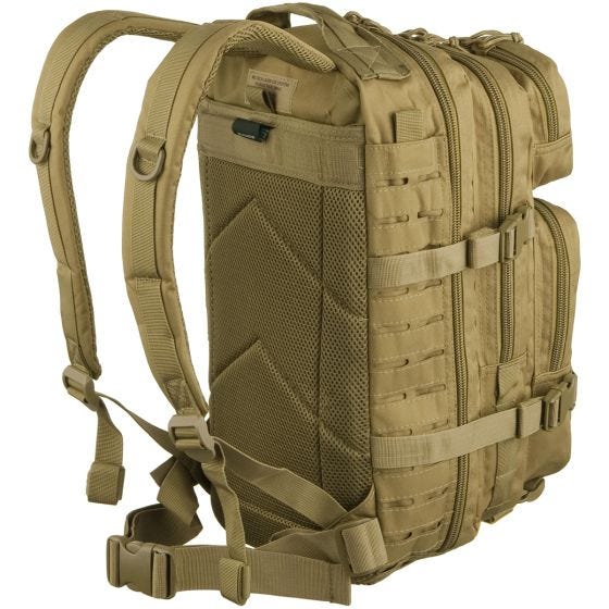 Mil-Tec US Lille Assaultpakke Laserskåret - Coyote