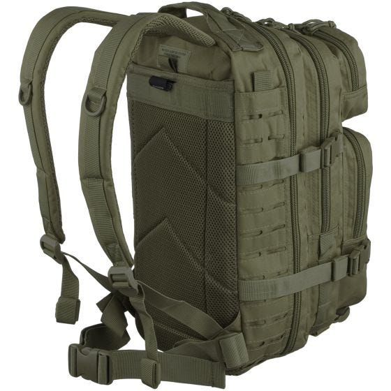 Mil-Tec US Lille Assaultpakke Laserskåret - Olivenfarvet