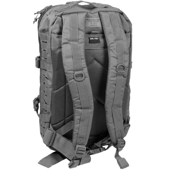 Mil-Tec US Stor Assaultpakke Laserskåret - Urban Grey