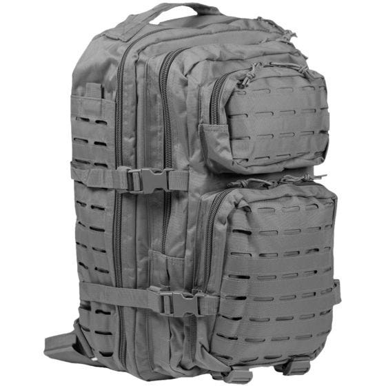 Mil-Tec US Stor Assaultpakke Laserskåret - Urban Grey