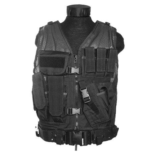 Mil-Tec USMC Taktisk Vest - Sort