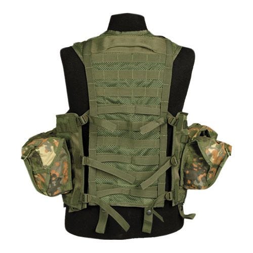 Mil-Tec Modular System Taktisk Vest - Flecktarn