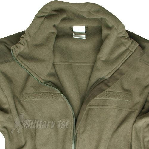 Mil-Tec Fleece-jakke Vindtæt - Olivenfarvet