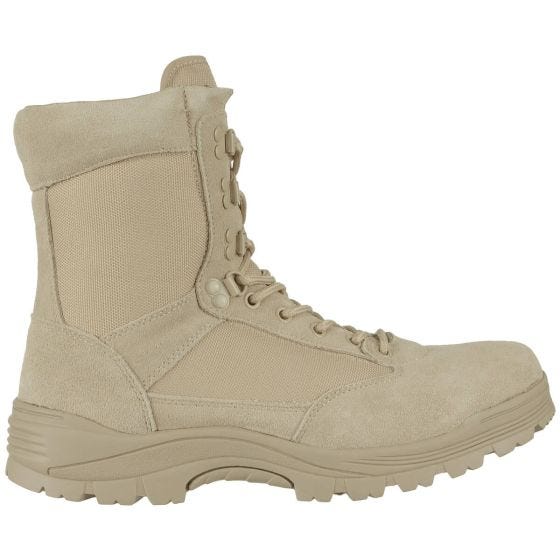 Mil-Tec Støvler med Lynlåse I Siderne Taktisk - Khaki