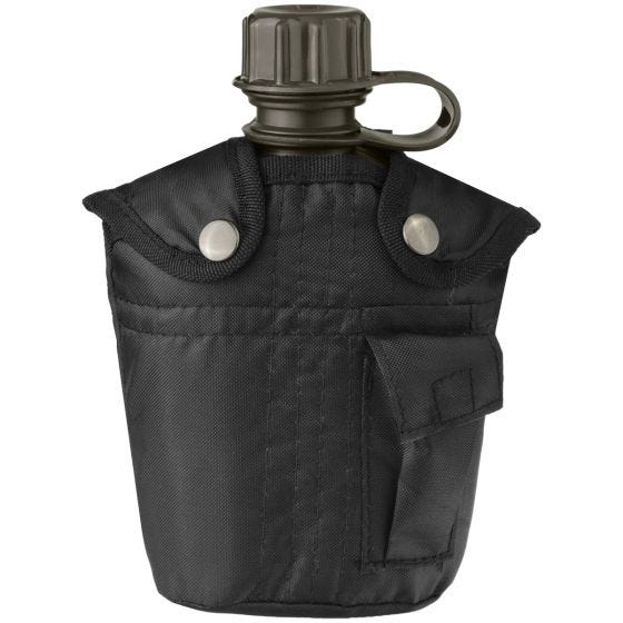 Mil-Tec Kantine med Etui 1 Liter Sort