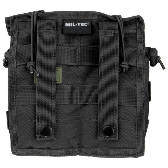 Mil-Tec Open Top Double Mag Pouch Black