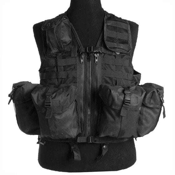Mil-Tec Modular System Taktisk Vest - Sort