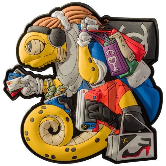Patchlab Chameleon Black Friday Mærke - Yellow