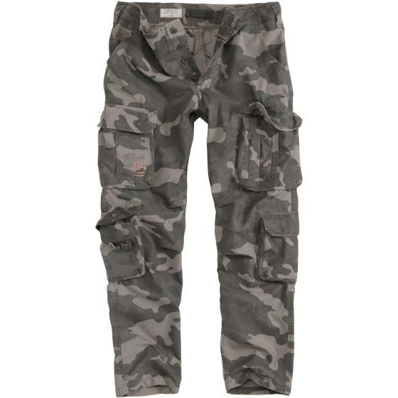 Surplus Airborne Slimmy Bukser - Black Camo