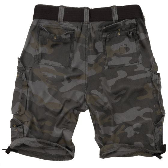 Surplus Division Shorts - Black Camo