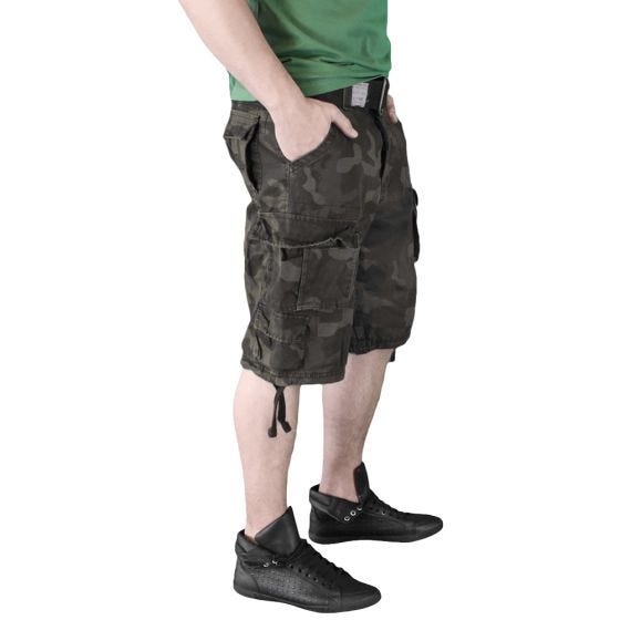 Surplus Division Shorts - Black Camo