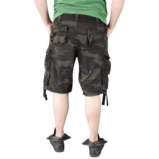 Surplus Division Shorts - Black Camo