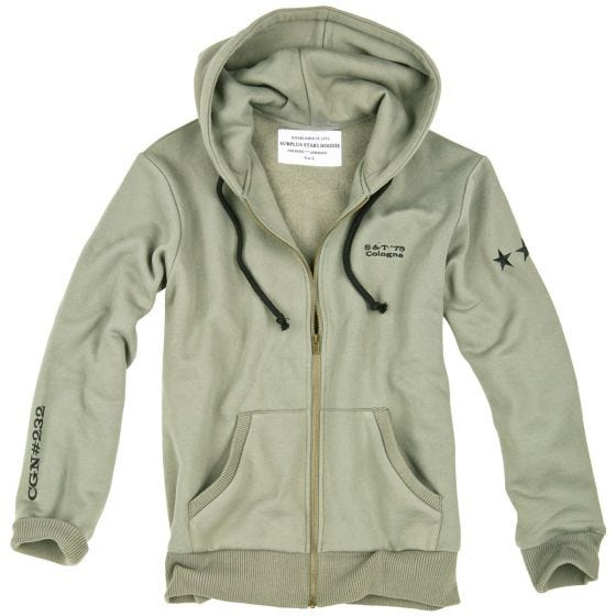 Surplus Stars Hættetrøje - Light Olive